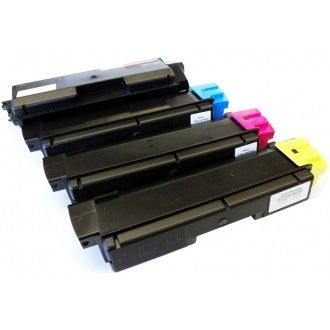 Toner Kyocera TK580 Zamiennik do drukarek Kyocera FS5105DN 5205DN Wysoka wydajność stron Czarny Cyjan Magenta Żółty