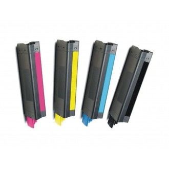 Toner OKI Kompatybilny z OKIDATA C810 Czarny Cyjan Magenta Żółty Wysoka Wydajność Stron 8000 Stron Certyfikat ISO SGS