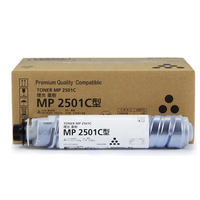Dostępny zamówienie na próbkę do testowania czarnego tonera Ricoh MP2501C dla MP2014 MP2001 MP2501